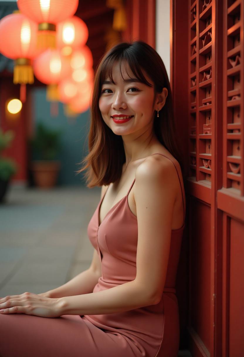 巷口小店前的证人对话镜头